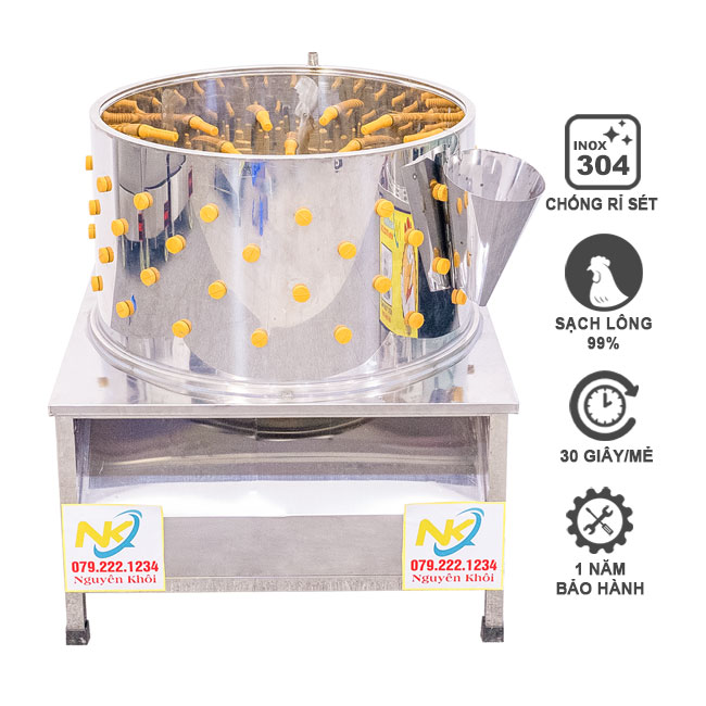 Máy vặt lông gà phi 120cm