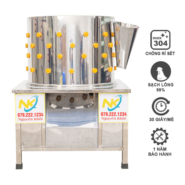 Máy vặt lông gà phi 50 cm