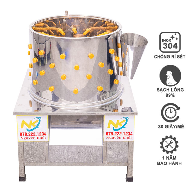 Máy vặt lông gà phi 50 cm