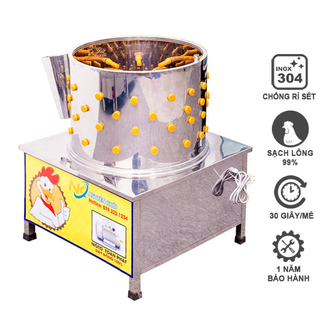 Máy vặt lông gà phi 50 cm