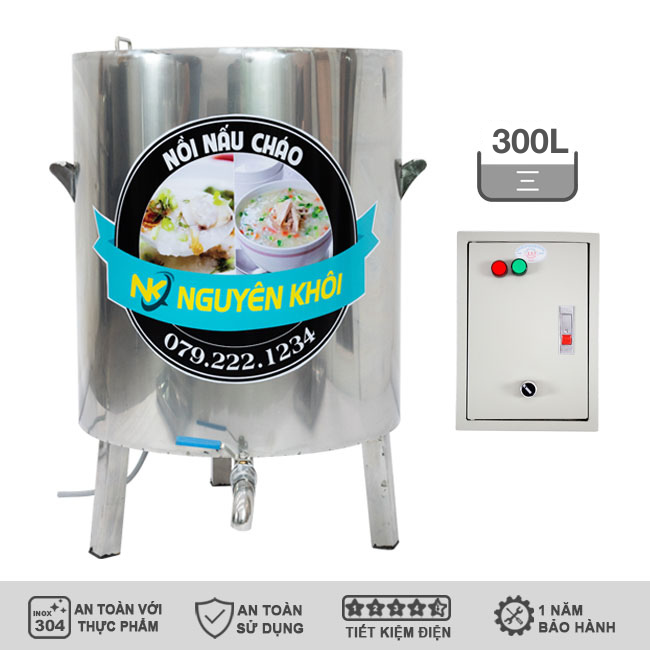 Nồi nấu cháo công nghiệp 300L