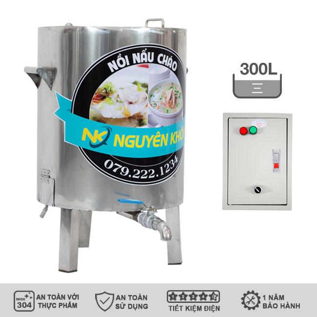 Nồi nấu cháo công nghiệp 300L