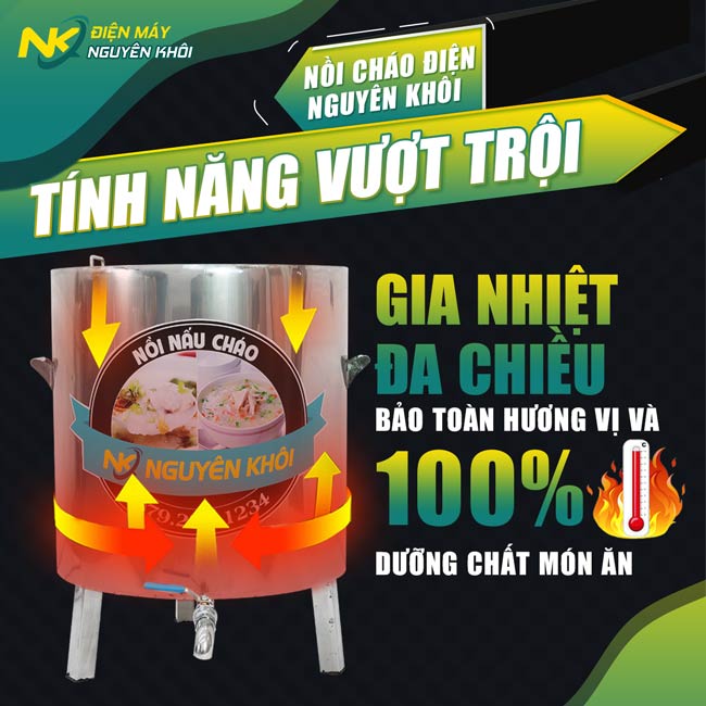 Tính năng vượt trội của nồi cháo