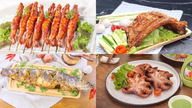 Đa dạng các món nướng