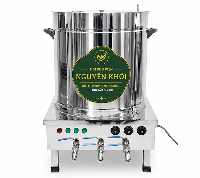 Nồi nấu phở điện 3 ngăn 100L Nguy&ecirc;n Kh&ocirc;i