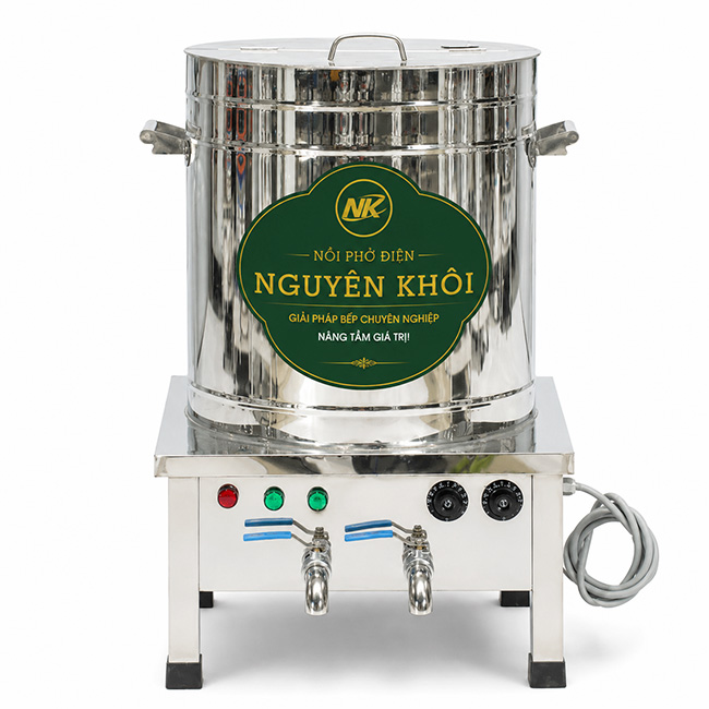 Nồi nấu phở điện 2 ngăn 300L mâm nhiệt