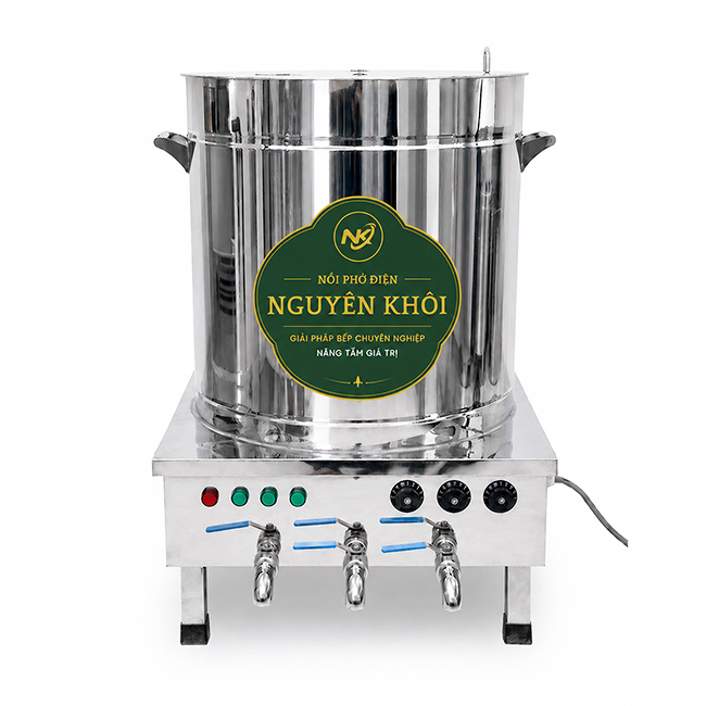 Nồi nấu phở điện 3 ngăn 200L mâm nhiệt