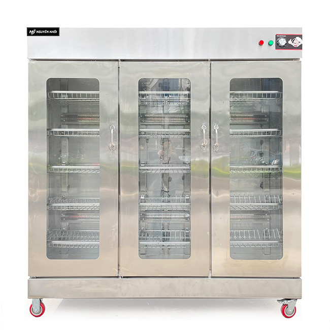 Tủ sấy bát 3 cánh kính