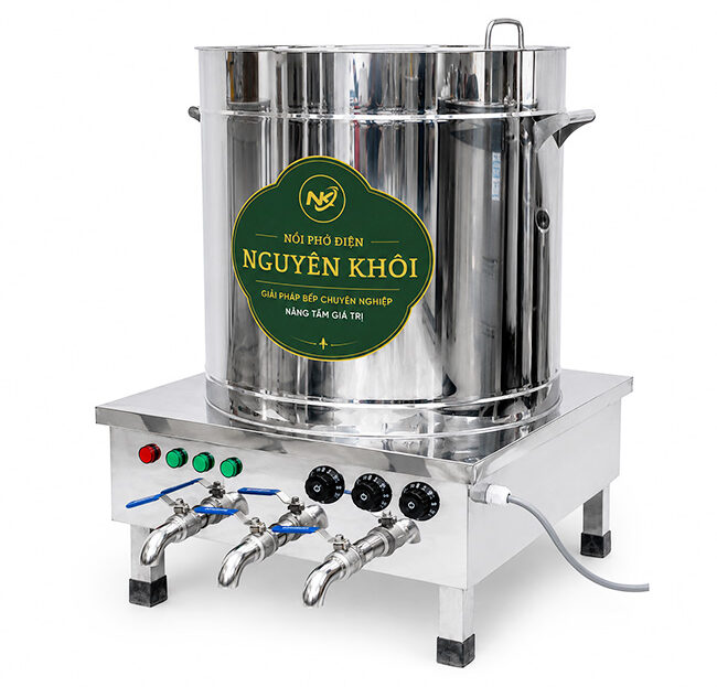 Ưu điểm nồi nấu phở điện 3 ngăn 120L