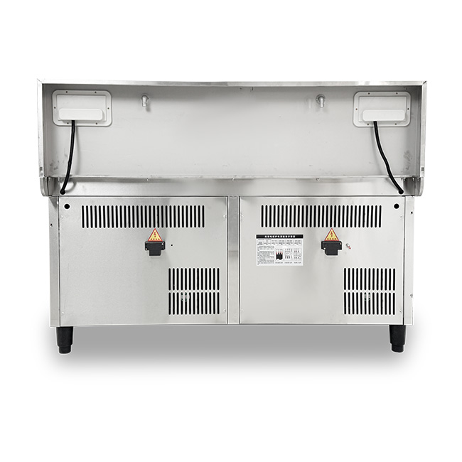 Bếp xào điện từ 2 họng liền chảo 30kW