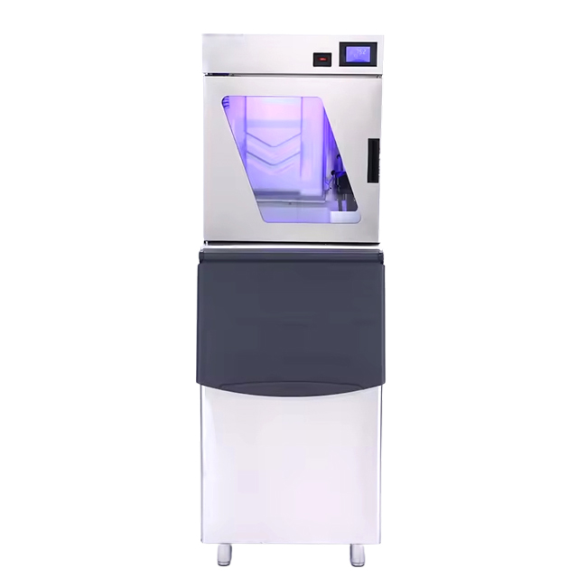 Máy làm đá viên có kính 250kg