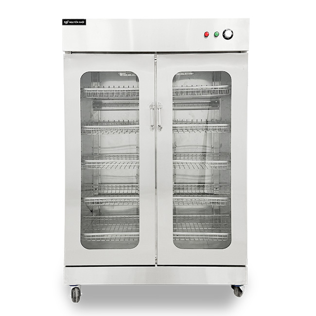 Tủ sấy bát 2 cánh kính