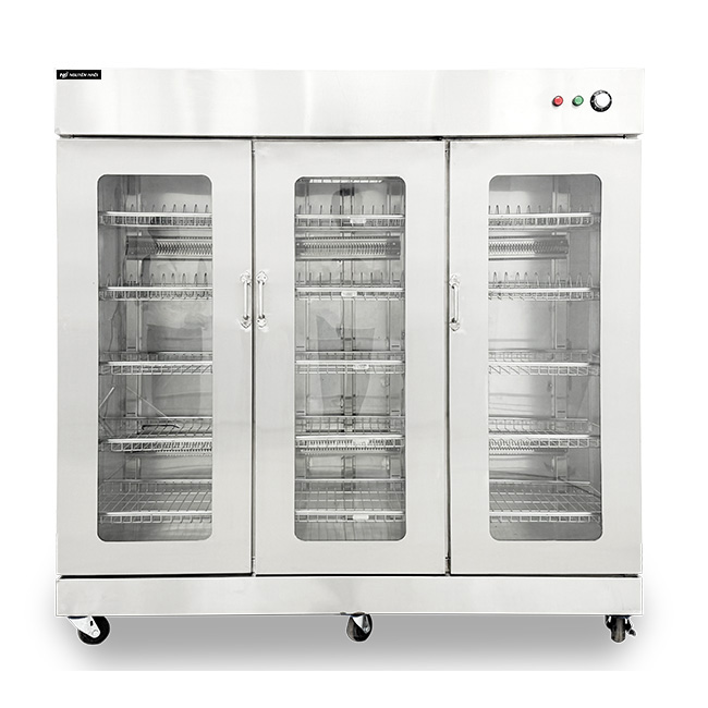 Tủ sấy bát 3 cánh kính công nghiệp