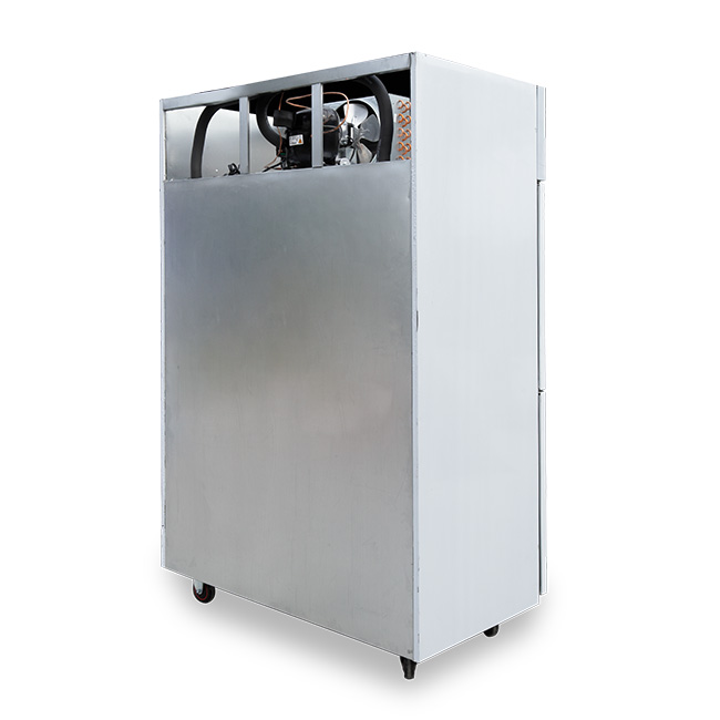 Tủ đông đứng 4 cánh 1000L làm lạnh trực tiếp