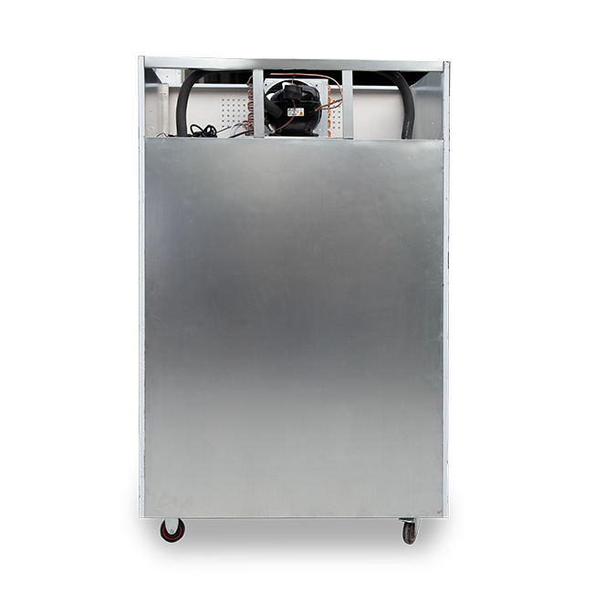 Tủ đông đứng 4 cánh 1000L làm lạnh trực tiếp