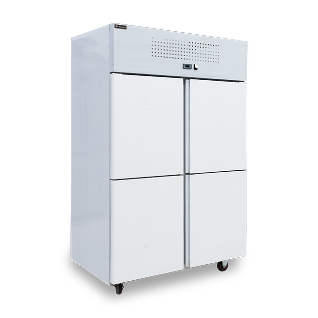 Tủ đông đứng 4 cánh 1000L làm lạnh trực tiếp