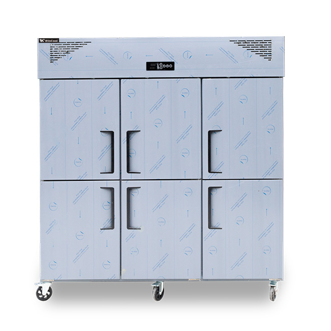 Tủ đông đứng 6 cánh 1600L làm lạnh quạt gió