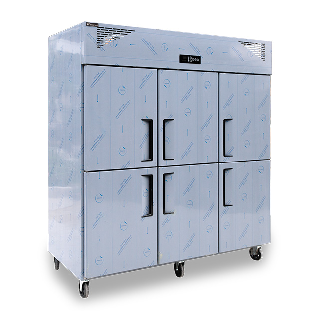 Tủ đông đứng 6 cánh 1600L làm lạnh quạt gió