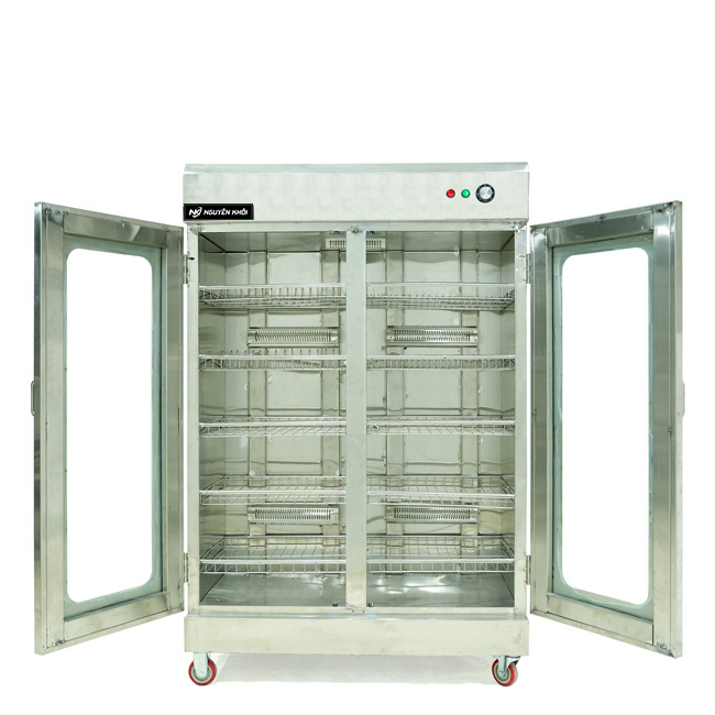 Tủ sấy bát 2 cánh kính 2 lớp