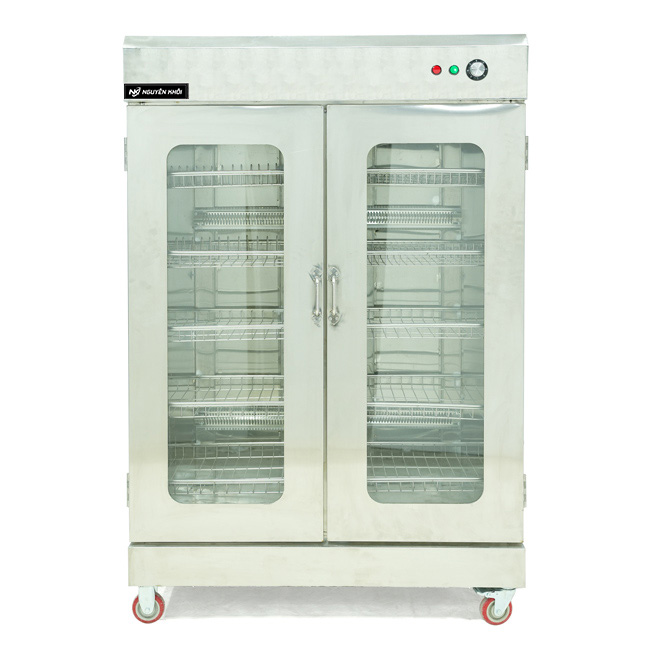 Tủ sấy bát 2 cánh kính 2 lớp