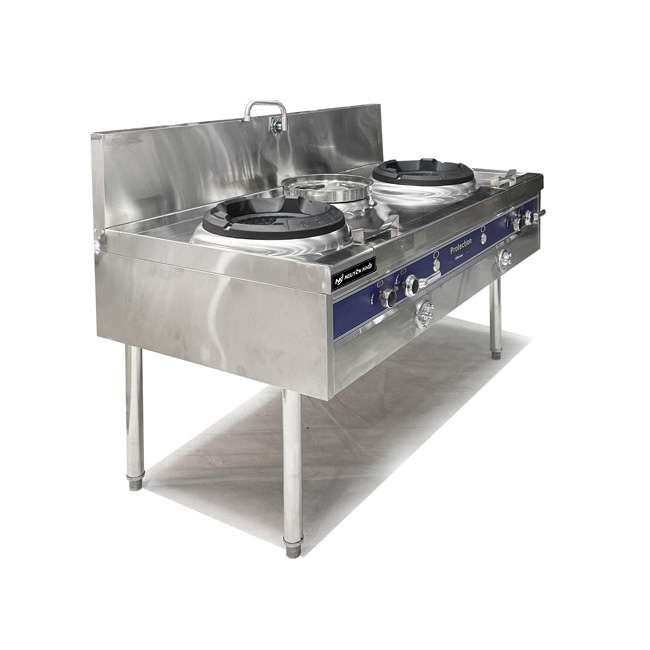 Bếp Á 2 họng gas 1m8 có quạt thổi 120W