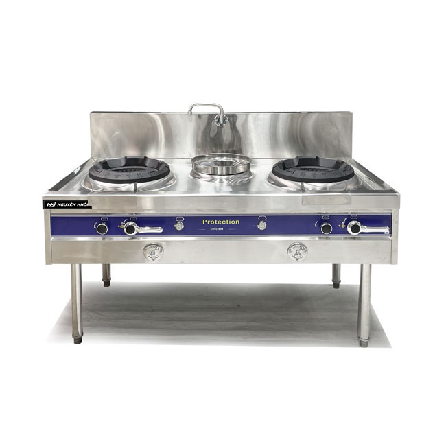 Bếp Á 2 họng gas 1m8 có quạt thổi 180W