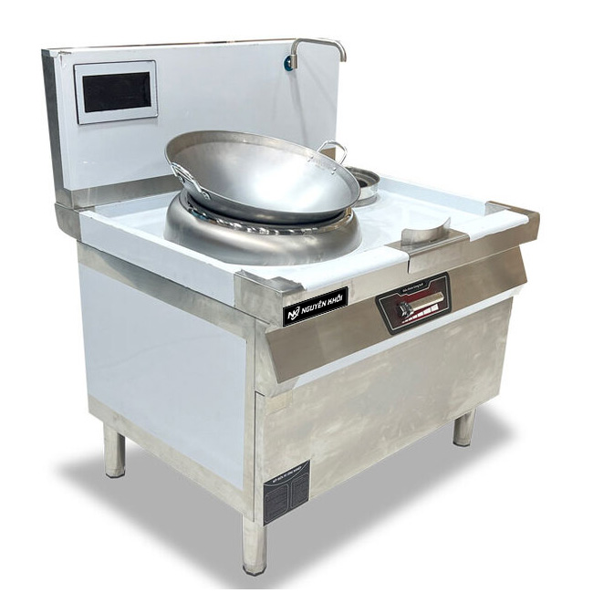 Bếp xào điện từ 1 họng có bầu nước 1m1