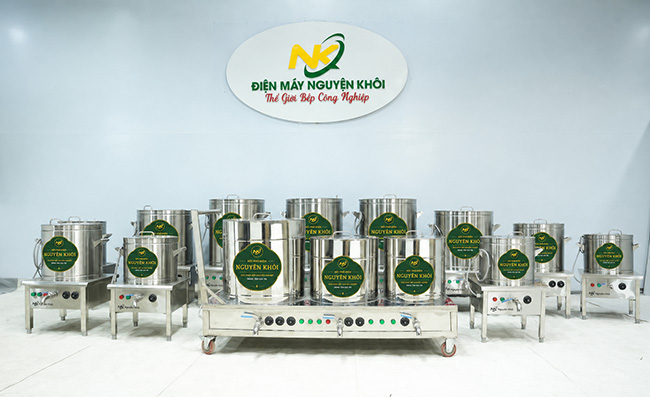 Nồi nấu phở điện chung bệ Nguyên Khôi